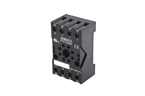 Монтажные колодки KIPPRIBOR PYF-029BE и PYF-039BE (для 2- и 3-контактных промежуточных реле серии RS)